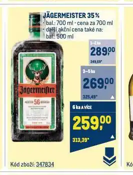 Makro Jagermeister nabídka
