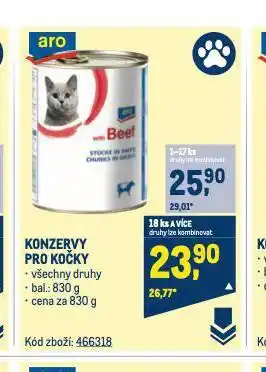 Makro Konzervy pro kočky nabídka