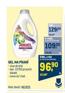 Makro Ariel prací gel nabídka