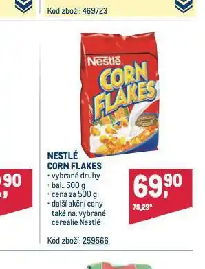 Makro Nestlé corn flakes nabídka