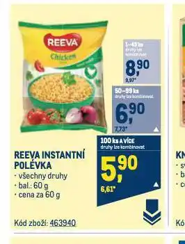 Makro Instantní nudle reeva nabídka