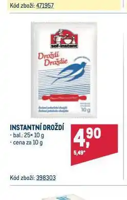 Makro Instantní droždí nabídka