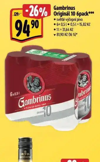 Albert Pivo gambrinus originál 10 nabídka
