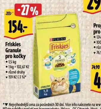 Albert Friskies granule pro kočky nabídka