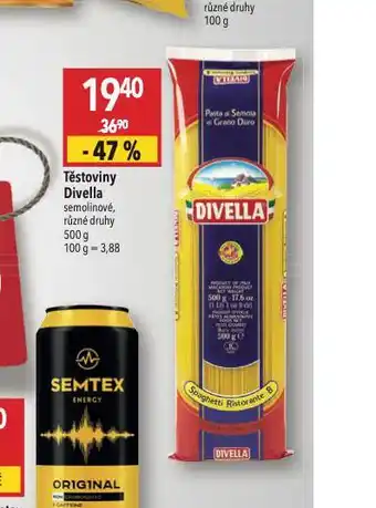 Globus Těstoviny divella nabídka