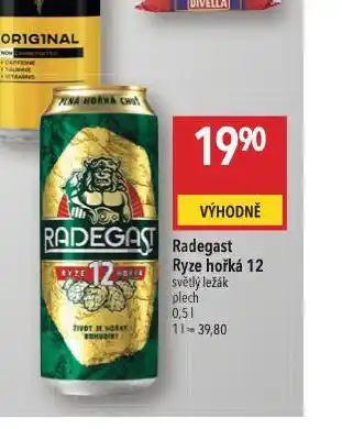 Globus Pivo radegast ryze hořká 12 nabídka
