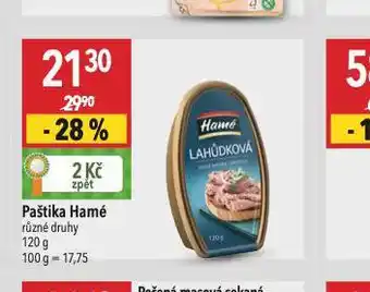 Globus Paštika hamé nabídka