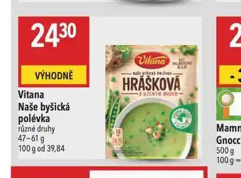 Globus Vitana naše byšická polévka nabídka