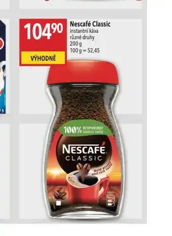 Globus Nescafé classic instantní káva nabídka