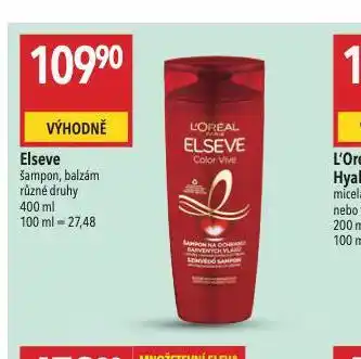 Globus Loreal elseve šampon, balzám nabídka
