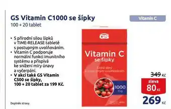 Benu Gs vitamin c nabídka