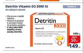 Benu Detritin vitamin d3 nabídka