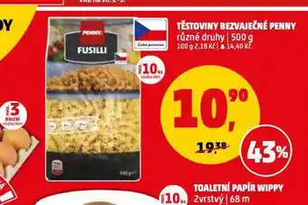 Penny Market Těstoviny bezvaječné penny nabídka