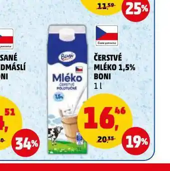 Penny Market Čerstvé mléko 1,5% boni nabídka