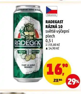 Penny Market Pivo radegast rázná 10 nabídka