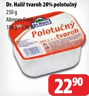 Partner Maloobchodní síť Dr. Halíř tvaroh 20% polotučný nabídka
