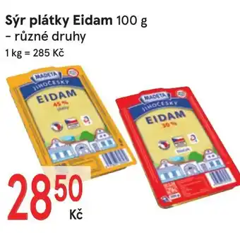 Žabka Sýr plátky Eidam 100 g nabídka