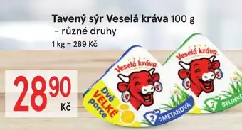 Žabka Tavený sýr Veselá kráva 100 g nabídka