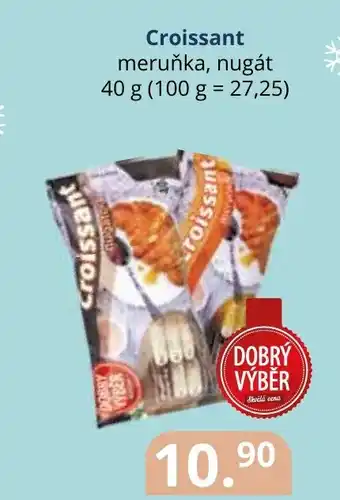 Croissant meruňka, nugát