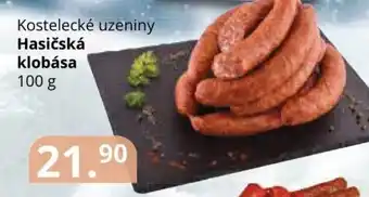Potraviny CZ Kostelecké uzeniny Hasičská klobása 100 g nabídka