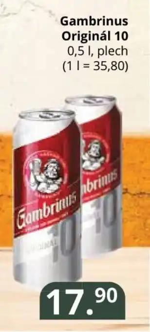Potraviny CZ Gambrinus Originál 10 nabídka