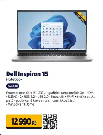 Datart Dell Inspiron 15 Notebook nabídka