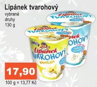 COOP DISKONT Lipánek tvarohový nabídka