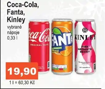 COOP DISKONT Coca-Cola, Fanta, Kinley nabídka