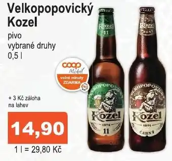 COOP DISKONT Velkopopovický Kozel nabídka