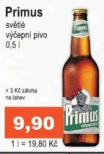 COOP DISKONT Primus světlé výčepní pivo 0,5L nabídka