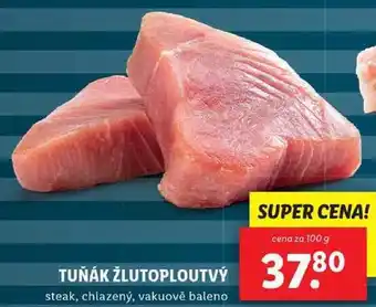 Lidl Tuňák žlutoploutvý, cena za 100 g nabídka