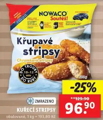 Lidl Kuřecí stripsy, 500 g nabídka