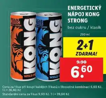 Lidl Energetický nápoj kong strong, 250 ml nabídka