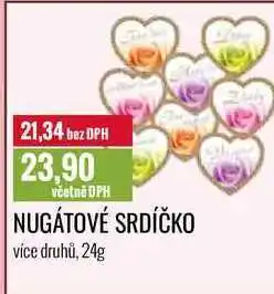 Nugátové srdíčko 24g