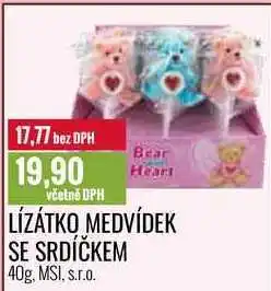 Ratio Lízátko medvídek se srdíčkem 40g nabídka