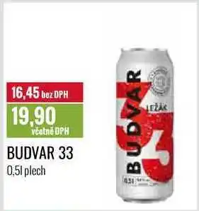 Ratio Budvar 33 0,5l nabídka