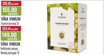 Ratio Vína vinium 3l nabídka