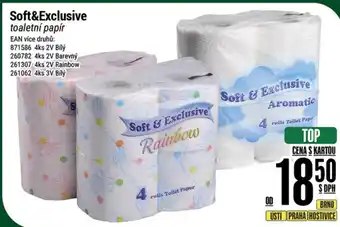 Tamda Foods Soft&Exclusive toaletní papír nabídka