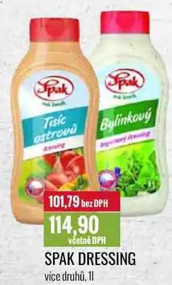 Ratio Spak dressing 1l nabídka