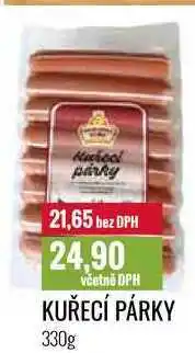 Ratio Kuřecí párky 330g nabídka