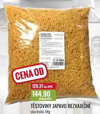 Ratio Těstoviny japavo bezvaječné 5kg nabídka