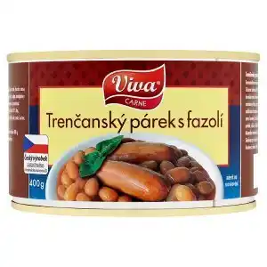 Viva carne trenčanský párek s fazolí 400g
