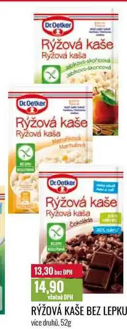 Ratio Rýžová kaše bez lepku 52g nabídka