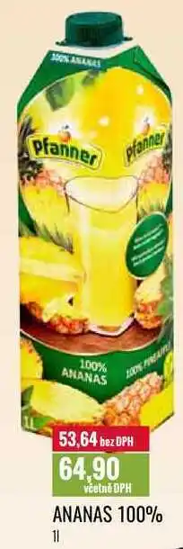 Ratio Ananas 100% 1l nabídka
