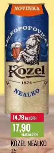 Ratio Kozel nealko 0,5l nabídka