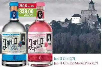 Ratio Jan ii gin 0,7l jan ii gin for maria pink 0,7l nabídka