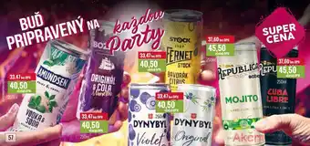 Ratio Drinky 250ml nabídka