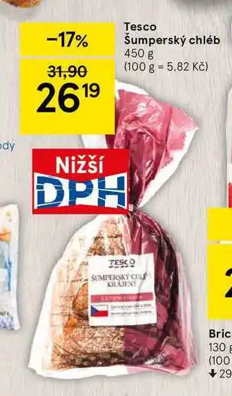 Tesco Tesco šumperský chléb 450 g nabídka