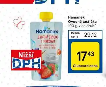 Tesco Hamánek ovocná taštička 100 g nabídka