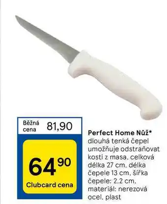 Tesco Perfect home nůž nabídka